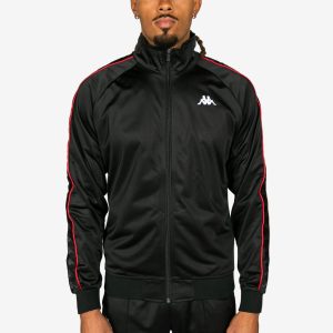 222 Banda Anniston Slim Jacket - Black Red Racing White