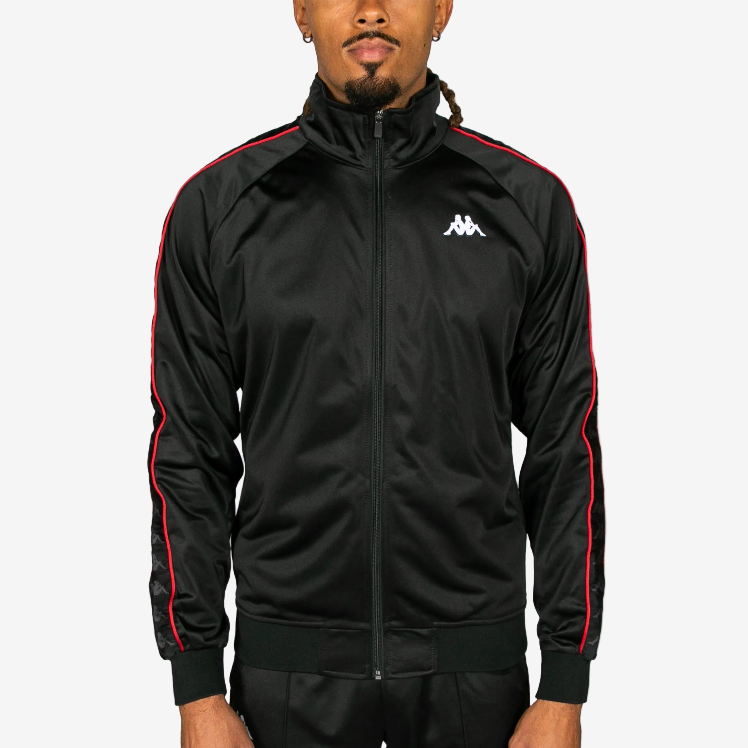 222 Banda Anniston Slim Jacket - Black Red Racing White